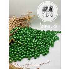 8 mm A.kalite Plastik Inci Boncuk (50 GRAM-200 Adet) Takı Çanta Aksesuar Boncuğu