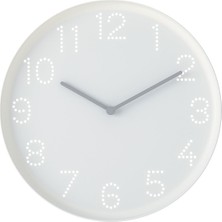 Duvar Saati, Beyaz, 25 cm