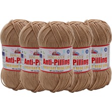 Himalaya Everyday Bebe Lux Anti Pilling El Örgü Ipliği 70414 Sütlü Kahve  - 5 Adet