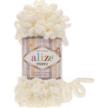 Alize Puffy El Örgü Ipliği 62 Krem  - 1 Adet