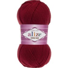 Alize Cotton Gold El Örgü Ipliği 390 Vişne Çürüğü  - 1 Adet