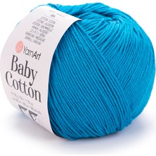 Yarnart Baby Cotton El Örgü Ipliği 50GR 458 Petrol Mavi  - 1 Adet