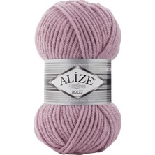Alize Superlana Maxi El Örgü Ipliği 505 Gül Kurusu  - 1 Adet