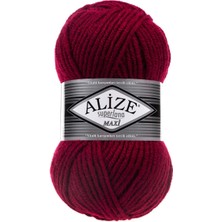 Alize Superlana Maxi El Örgü Ipliği 390 Vişne Çürüğü  - 1 Adet