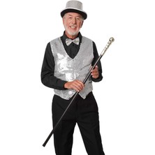 Gümüş Payetli Pullu Papyon