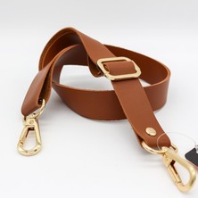 Ayarlanabilir Deri Çapraz Çanta Askısı [ 2.5cm & 72CM ] Taba  - 1 Adet