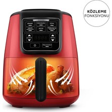 Köz Xl Airfryer Siyah Altın Renkli, Hızlı ve Lezzetli Pişirme Deneyimi
