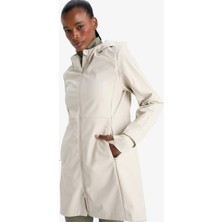 DeFacto Su İtici Softshell Slim Fit Dar Kesim Kapüşonlu Fermuarlı Cepli Parka E5702AX25AU