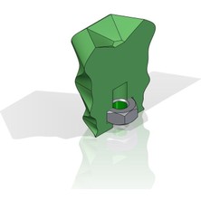 Yeni  Kallax Için Dolap/çekmece Düğmesi, Çelik Somun Eki P (Sadece Plastik Aparattır!!!)