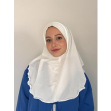 Tesettür Pratik Hazır Süslü Pileli Şal