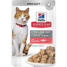 Hill's Hills Gravy Somonlu Kısırlaştırılmış Kedi Konservesi 85 Gr