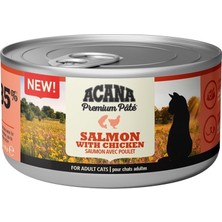 Acana Premium Pate (Ezme) Somon Balıklı ve Tavuklu Kedi Konservesi 85 Gr