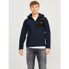 Jack & Jones Lacivert Erkek Mont Jjtaylor Softshell Jacket