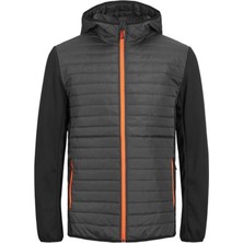 Jack & Jones Erkek Jjemultı Rüzgara Dayanıklı Kapüşonlu Mont 12182242 Asfalt