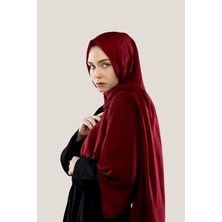 Pamuk Şal Düz Bordo - Günlük Kullanım