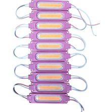 Parmak Lamba Cob LED Pembe 12V 10'lu