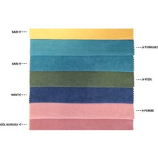 Goccia 4'lü Kadife Dokulu Kırlent Kılıfı Yeşil