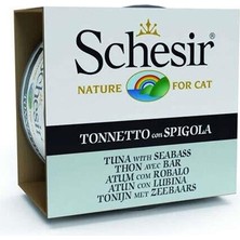 Schesir C276 Jelly Ton Balıklı ve Levrek Kedi Konservesi 85 Gr