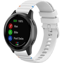 Huawei Watch Gt4 41 mm / Gt5 41 mm Ile Uyumlu 18 mm Dalgalı Dikiş Detaylı Silikon Saat Kordonu