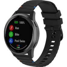 Redmud Teknoloji Huawei Watch Gt4 41 mm / Gt5 41 mm Ile Uyumlu 18 mm Dalgalı Dikiş Detaylı Silikon Saat Kordonu