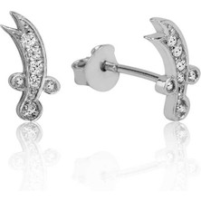 Aya Diamond Gümüş Zülfikar Kılıcı Çivili Küpe