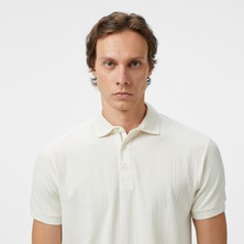 Nautica Erkek Krem Regular Fit Polo Yaka T-Shirt K55303T.1MA