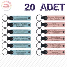 Miawiki Gök Mavi & Yavru Ağzı, 20’li Set, Kişiye Özel Yazılı Anahtarlık, Kodlama Kursu Mezunlarına Özel Anı