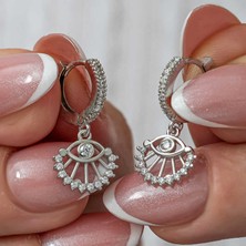 Aya Diamond Gümüş Sallantılı Göz Kadın Küpe