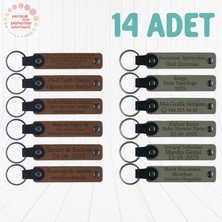 Miawiki A Kahve & Kül Gri, Kurumsal Eğitim Katılımcılarına Hediye, 14’lü Set, Kişisel Özel Anahtarlık