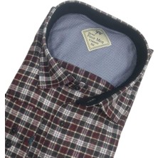 Eren Style Klasik %100 Cotton Uzun Kollu Terletmeyen Kışlık Flanel Kumaş Çok Renk Gömlek (Regular Kalıp)