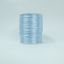 Floş Ip - Takı Ipi - Sıçan Kuyruğu Ip - Bileklik Ipi 2 mm Mavi - 37