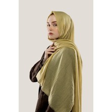 Pamuk Şal Düz Altın Kum - Günlük Kullanım