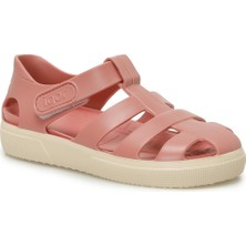 Igor Kız Çocuk Sandalet S10340 BAY Pembe PVC Malzeme ile Düz Topuklu Rahat Tasarım