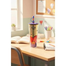 BT21 Lisanslı Çift Cidarlı Pipetli Şişe (800ML) - Tata