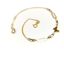 Pul Kelebek  Dorika Toplu Bileklik Künye 14 Ayar Altın Hd Videolu