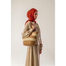 Pamuk Şal Düz Kiremit - Günlük Kullanım