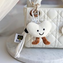 Peluş Kalp Çanta Aksesuarı