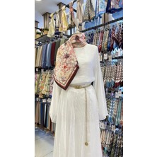 Çiçek Esintisi Eşarp Bordo