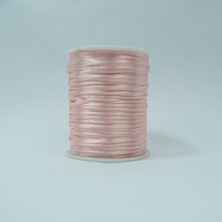 Floş Ip - Takı Ipi - Sıçan Kuyruğu Ip - Bileklik Ipi 2 mm Pembe - 85