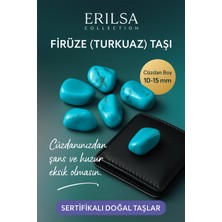 Sertifikalı Doğal Firuze (Turkuaz) Taşı Kütle 10-15 mm – Şans ve Huzur Taşı