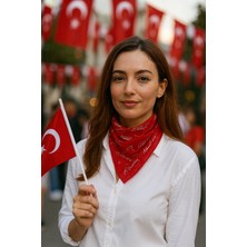 Türk Bayrağı Atatürk Desenli Bandana