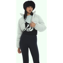 F21 Crop Şişme Mont