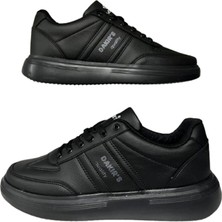 Dakır's Erkek Siyah Bağcıklı Ortopedik Taban Günlük Şık Yürüyüş Ayakkabı