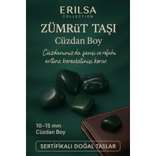 Sertifikalı Doğal Zümrüt Taşı Kütle 10-15 mm – Şans, Refah ve Bereket Taşı