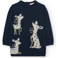 Kız Çocuk Ceylan Desenli Elbise