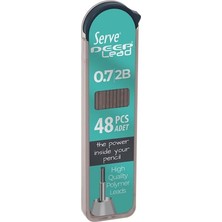 Serve Deep Mekanik Kalem Ucu 0.7 mm 2B Nane Yeşili Tekli 48 Adet Yüksek Kalite Polimer