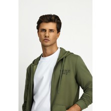 Kapüşonlu Fermuarlı Regular Fit Sweatshirt