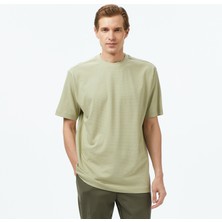 Nautica Erkek Yeşil Regular Fit Çizgili T-Shirt V55326T.3TA