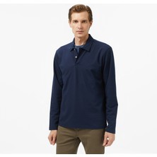 Nautica Erkek Lacivert Classic Fit Uzun Kollu Polo Yaka T-Shirt K57020T.4NV