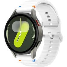 Huawei Watch Gt3 42MM Elegant – Active Ile Uyumlu (20 Mm) Dalgalı Dikiş Detaylı Silikon Saat Kordonu